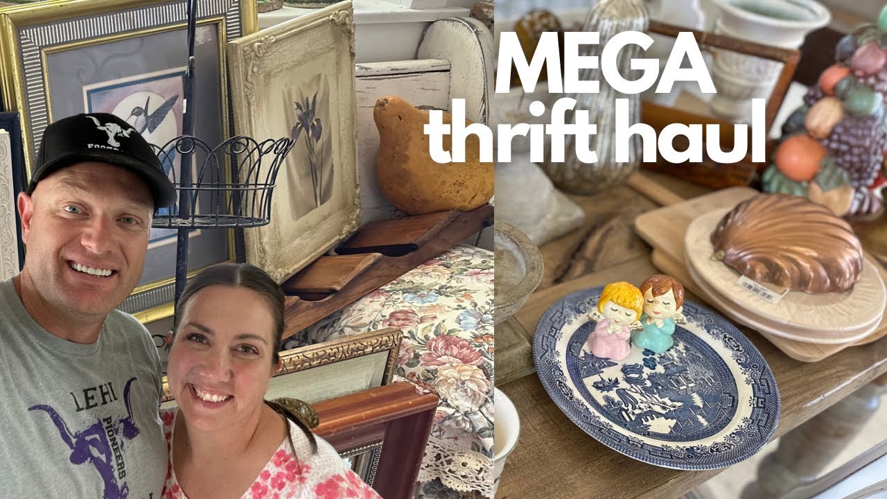 Mega Thrift Haul - Thrifting Home Decor for Resale - High End on a budget