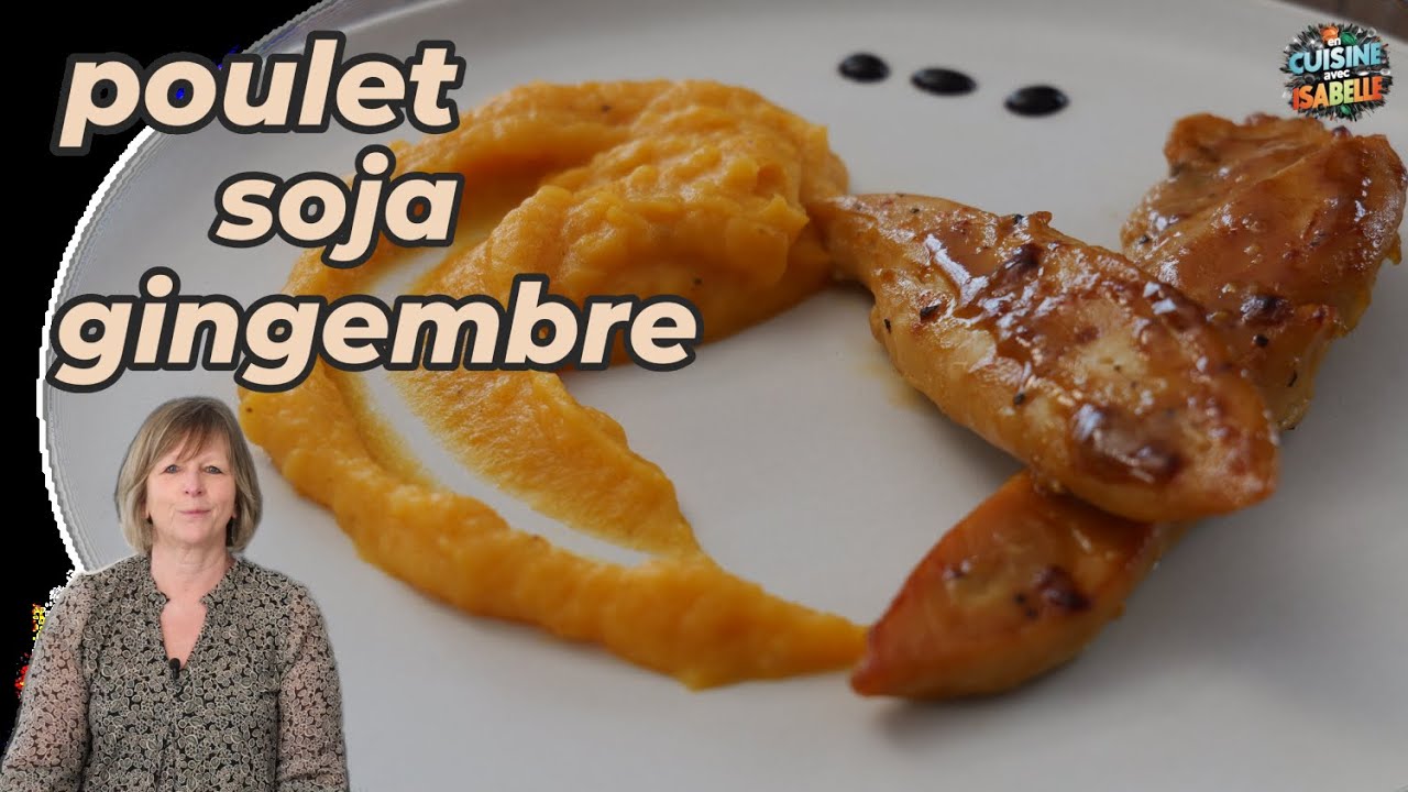 Poulet Mariné Soja, Gingembre & Moutarde #recette #poulet #soja