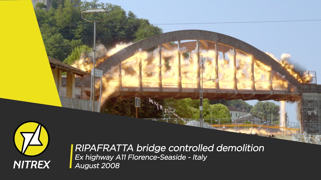 #92 - NITREX - RIPAFRATTA bridge controlled demolition