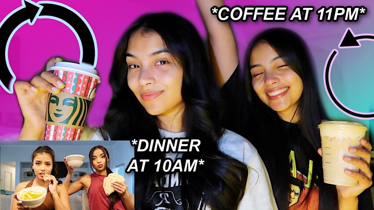 Following Our Routine In REVERSE! | MontoyaTwinz