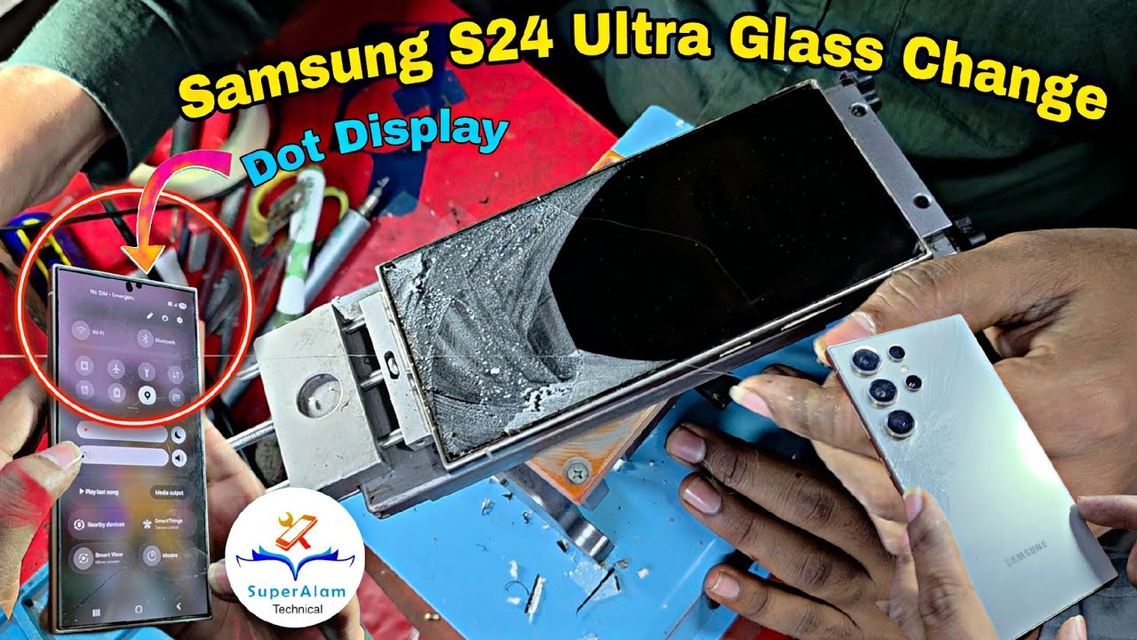 Samsung S24 Ultra Broken Front Glass Change | Samsung S24 ultra Glass Replacement 💥