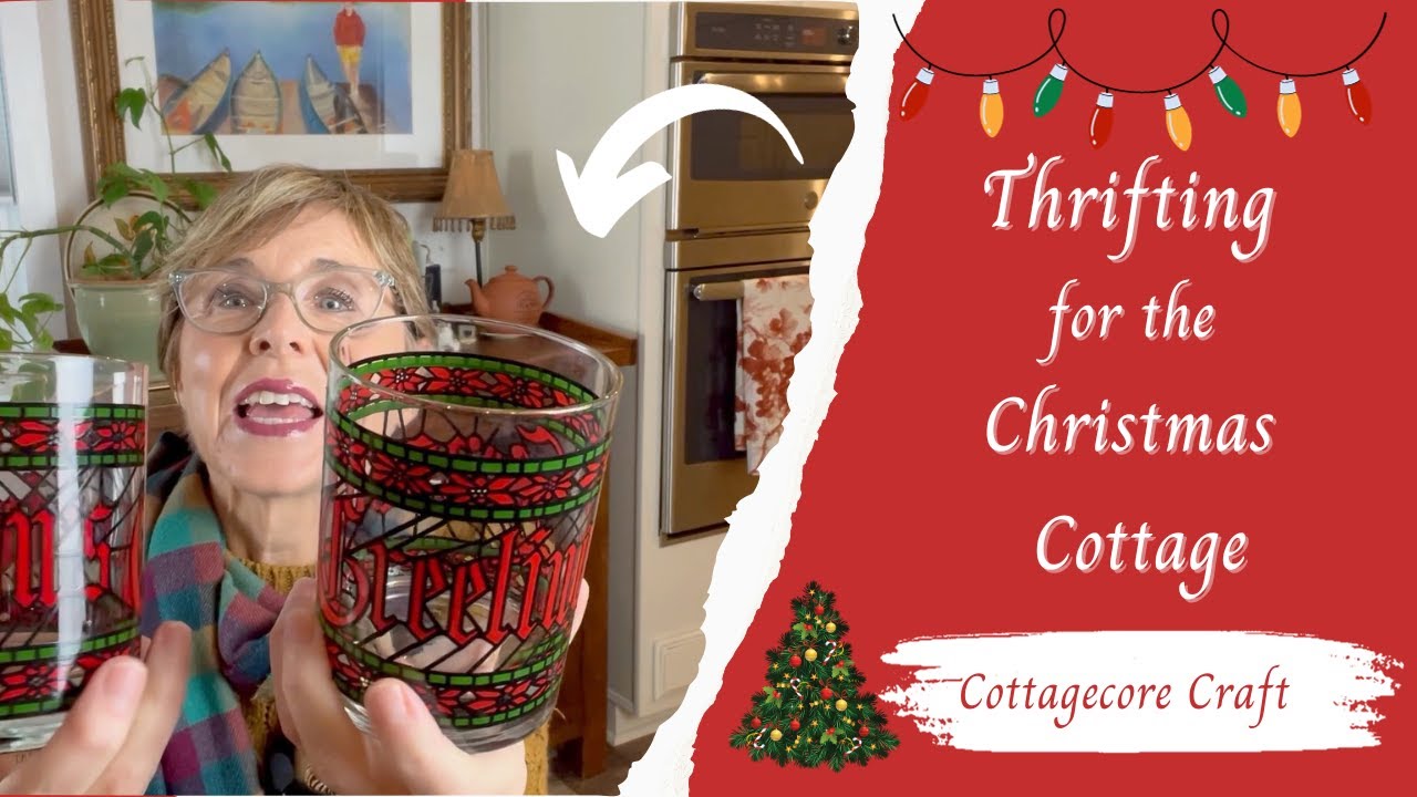 THRIFTING For The CHRISTMAS COTTAGE, THRIFT WITH ME AND HAUL, Christmas Craft