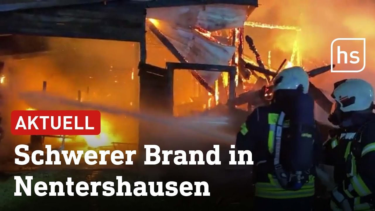 Brennendes Fachwerkhaus in Nentershausen | hessenschau