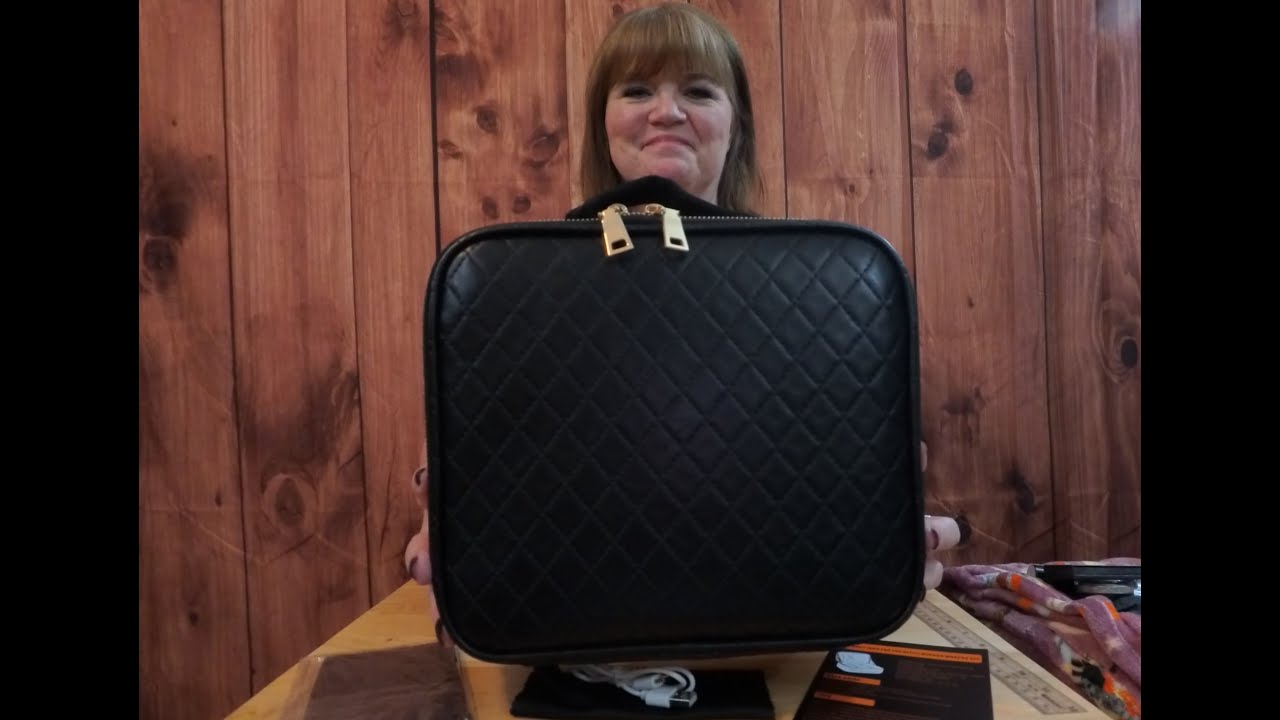 Mayfiy Makeup Bag with LED Mirror: Travel Cosmetic Organizer Review