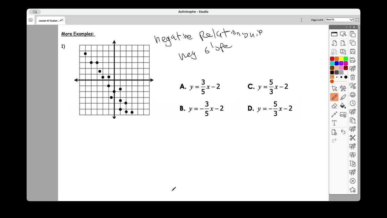 Recording Lesson 47 Scatter Plot