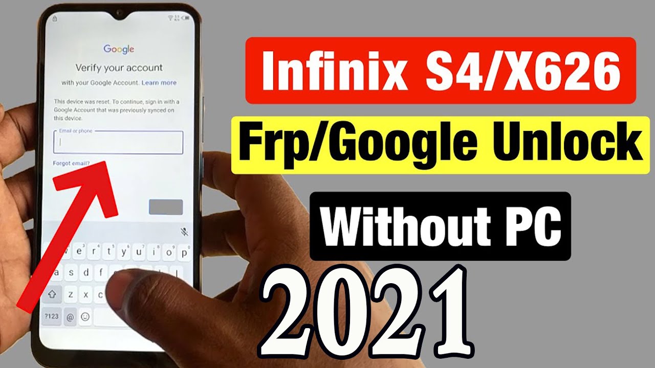 Infinix S4 X626B FRP Bypass | How to Unlock Google Verification (Android 9)- Without PC 100% Working