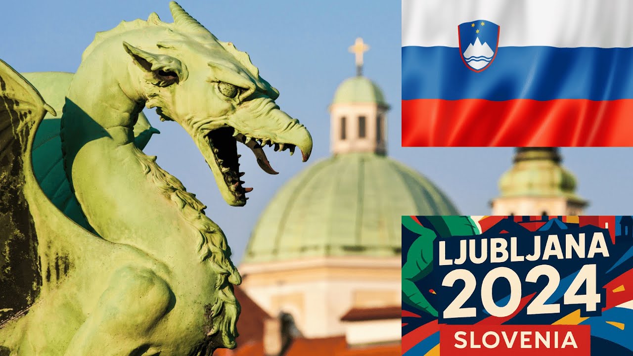 Ljubljana 2024, city tour FHD  🇸🇮 Slovenia
