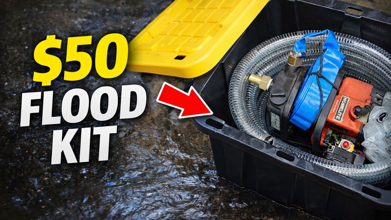 I Built a $50 Emergency Flood Kit That Fits in a Tote