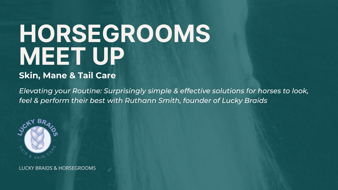 HorseGrooms MeetUp Skin, Mane & Tail Care with Ruthann Smith of Lucky Braids
