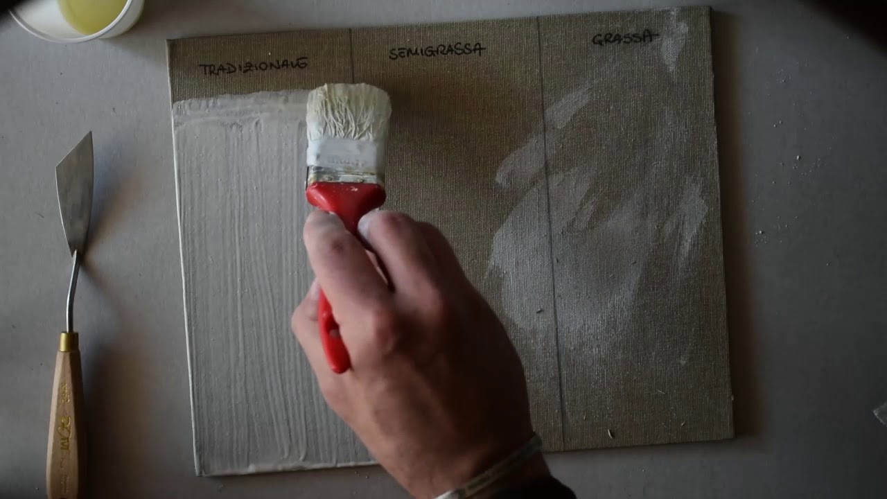 COME PREPARARE UNA TELA corsi pittura online SAVVV Valerio Villani