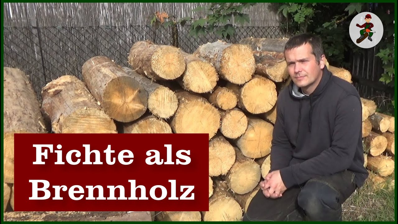 Fichte als Brennholz