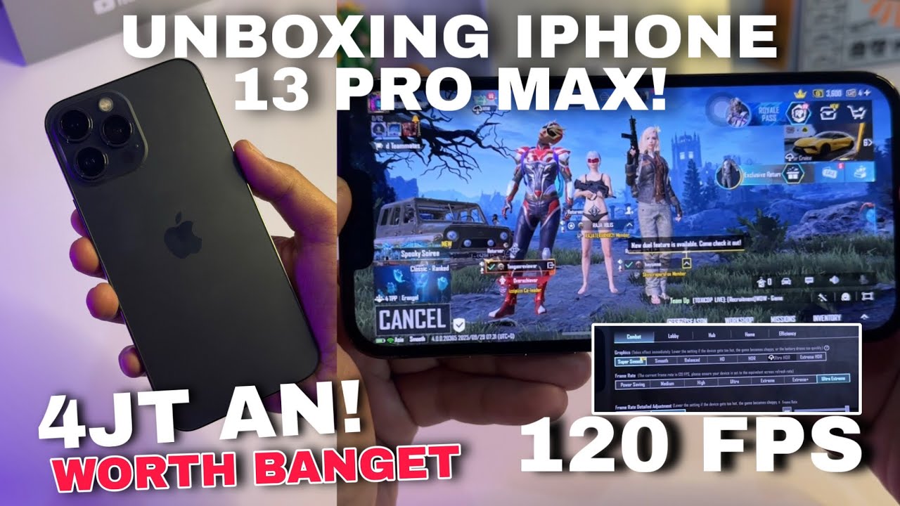 UDAH TURUN BANGET! BELI IPHONE 13 PRO MAX TEST GAME PUBG DI 2025 MASIH KENCENG
