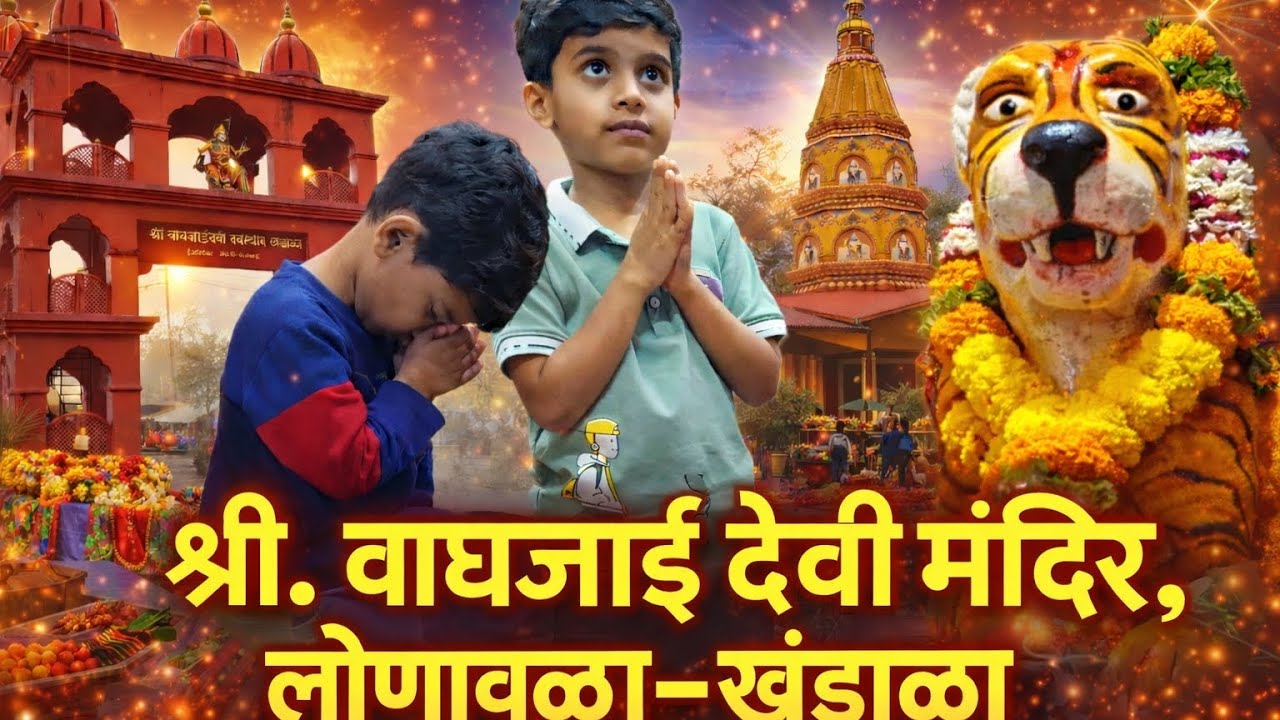 श्री. वाघजाई देवी मंदिर 🙏 | Waghjai Devi Temple Lonavala-Khandala | Rajmachi Udyan | Family Vlog