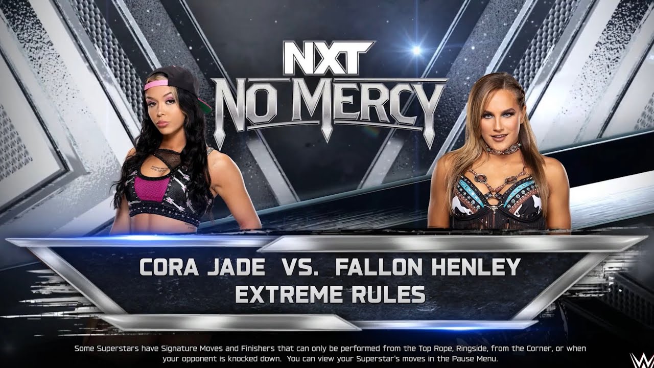 WWE 2K25 CORA JADE VS FALLON HENLEY 