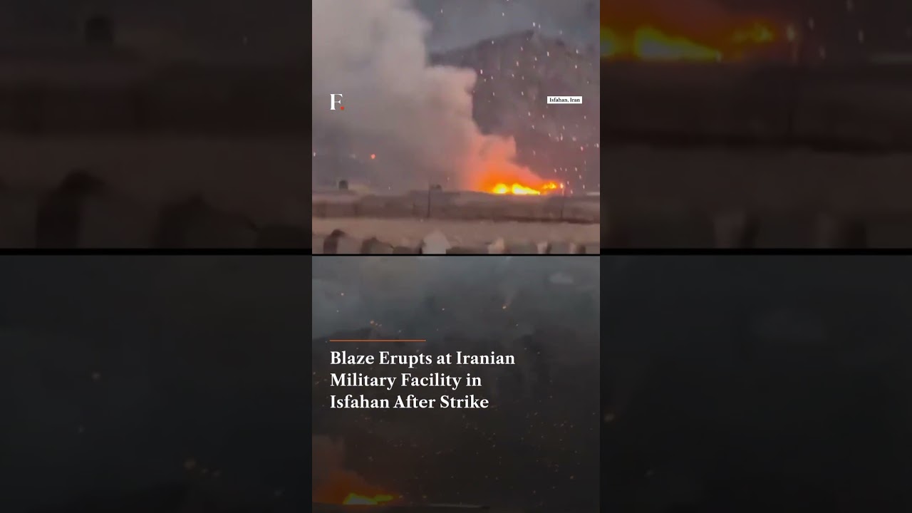Blaze Erupts at Iranian Military Facility in Isfahan After Strike | N18G