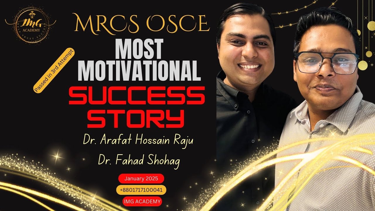 Most Motivational Success Story | They Trained Like Army | Dr. Raju & Dr. Fahad | MRCS 🅱️ OSCE