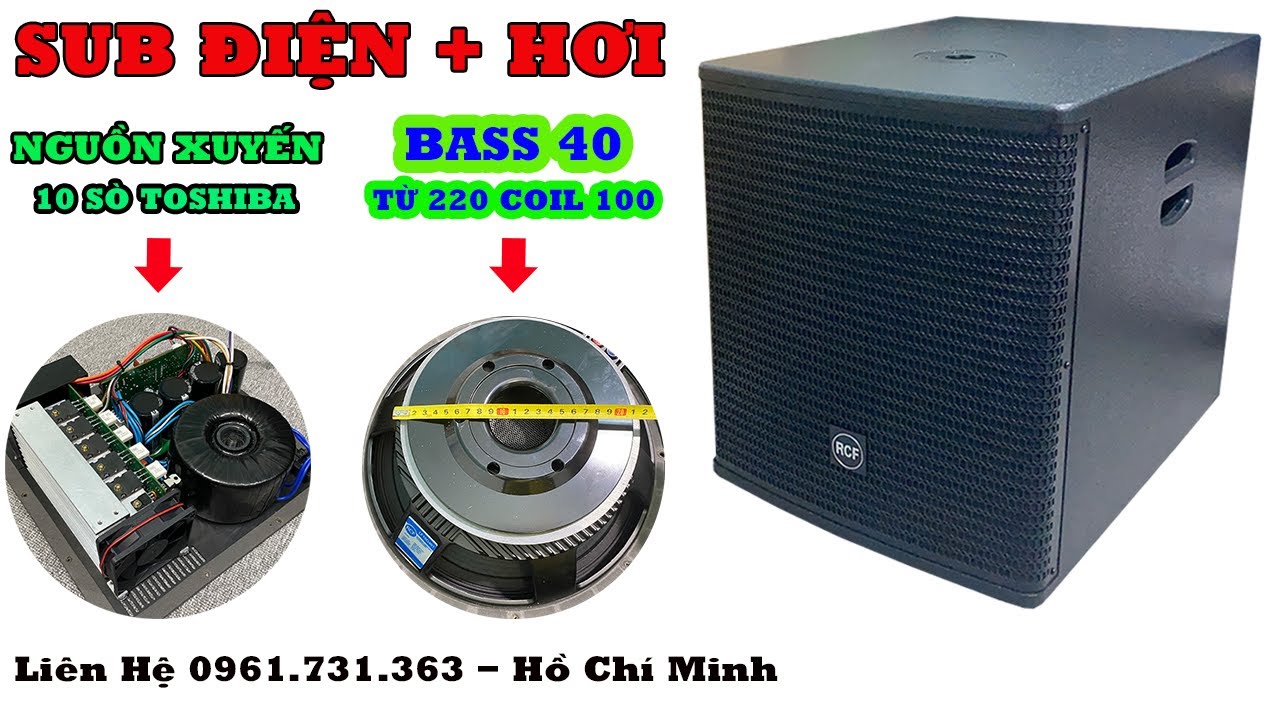 Sub Điện Bass 40.Sub RCF.Từ 220 Coil 100.Sub điện rcf hàng cao cấp.LH 0961.731.363 - HCM