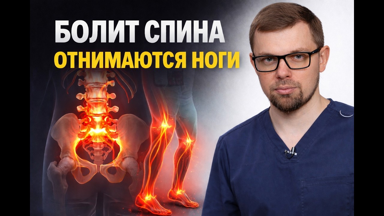 СИМПТОМЫ из-за которых ноги ОТКАЖУТ! Как убрать боль в спине