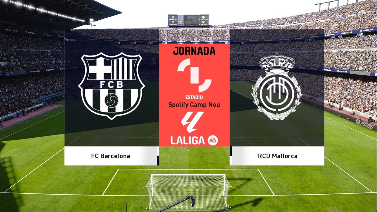 Barcelona vs Mallorca | Camp Nou | 2025-26 La Liga | PES 2021