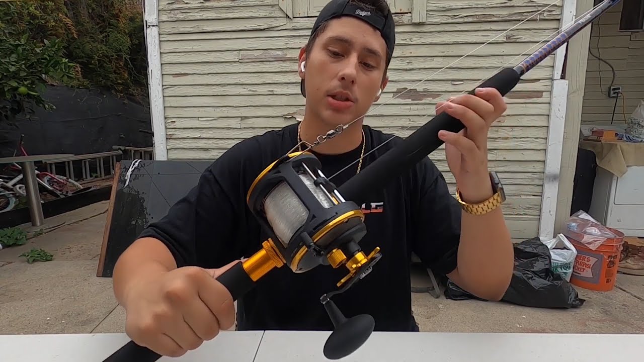 How to spool a Levelwind/Conventional Reel! Adding Monofilament Fishing Line to my Penn Squall!