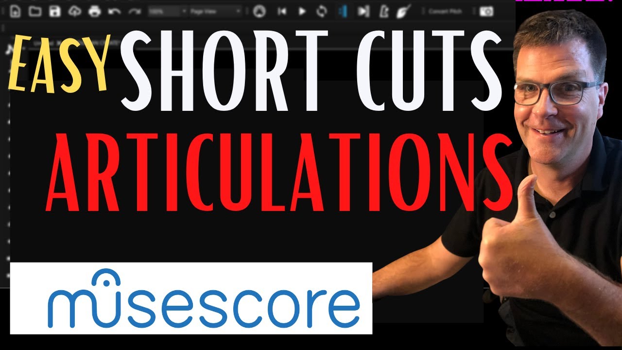 Musescore tutorial for beginners! Learn how to add QUICKLY articulations