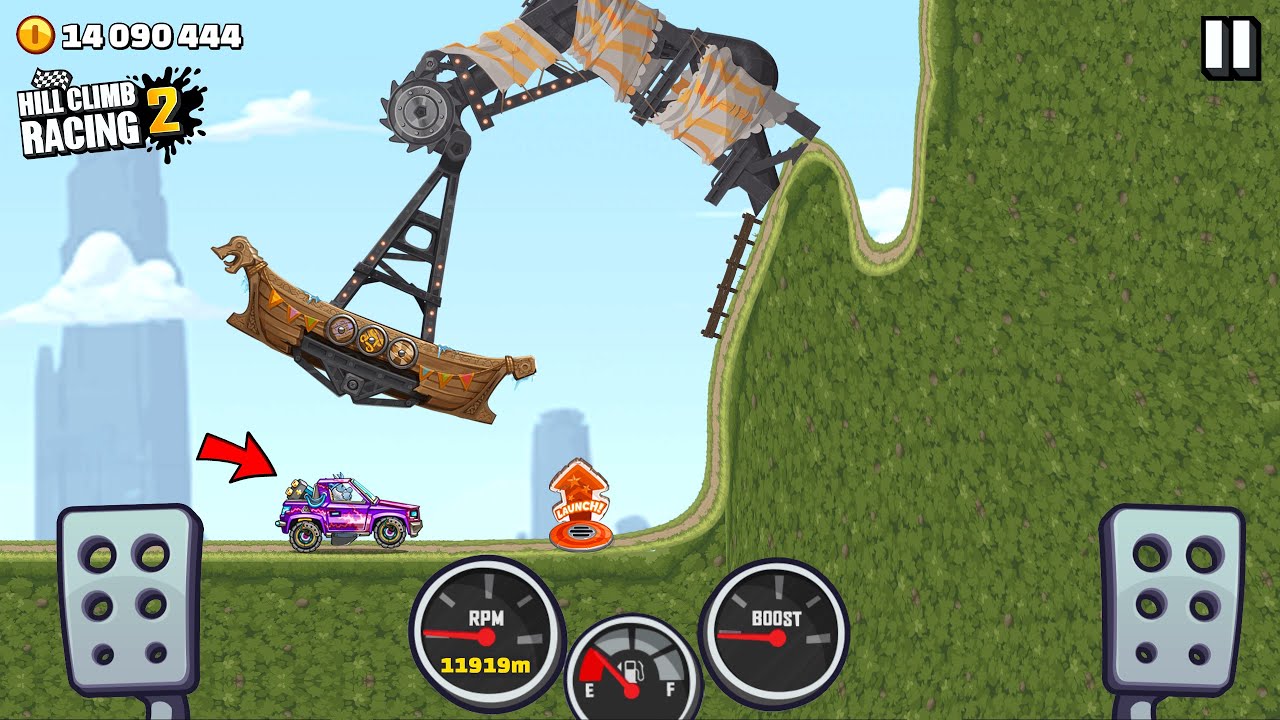 Hill Climb Racing 2 - 22036m OVERSPILL FUN RIG on CC-EV GamePlay Walkthrough