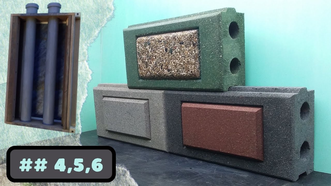 Three more options for making concrete blocks with your own hands. (Part 2)