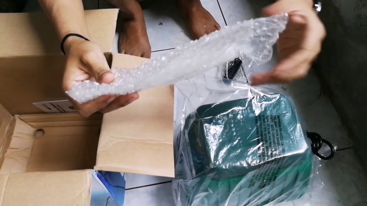 Unboxing air pump RESUN LP-60 + test run