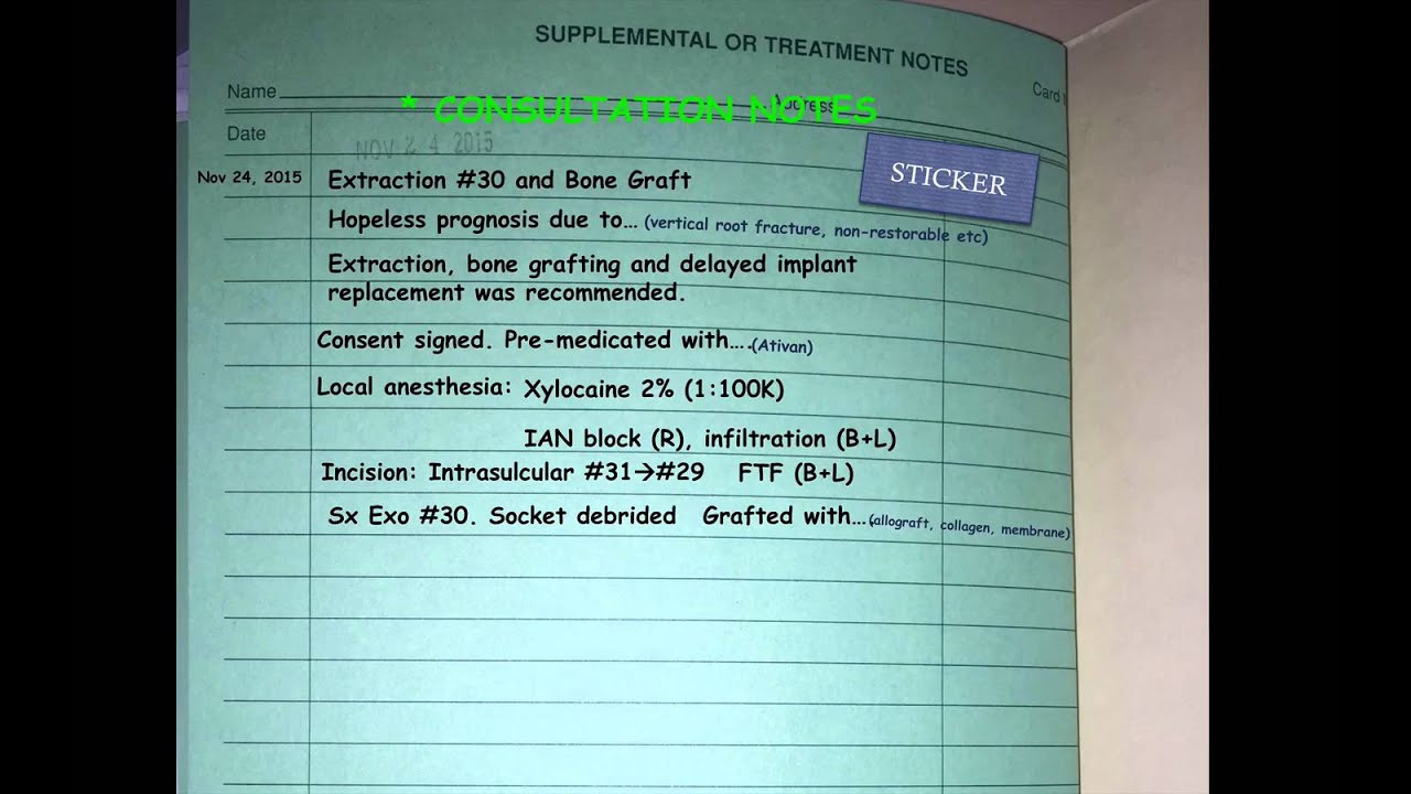 How to write surgical notes?