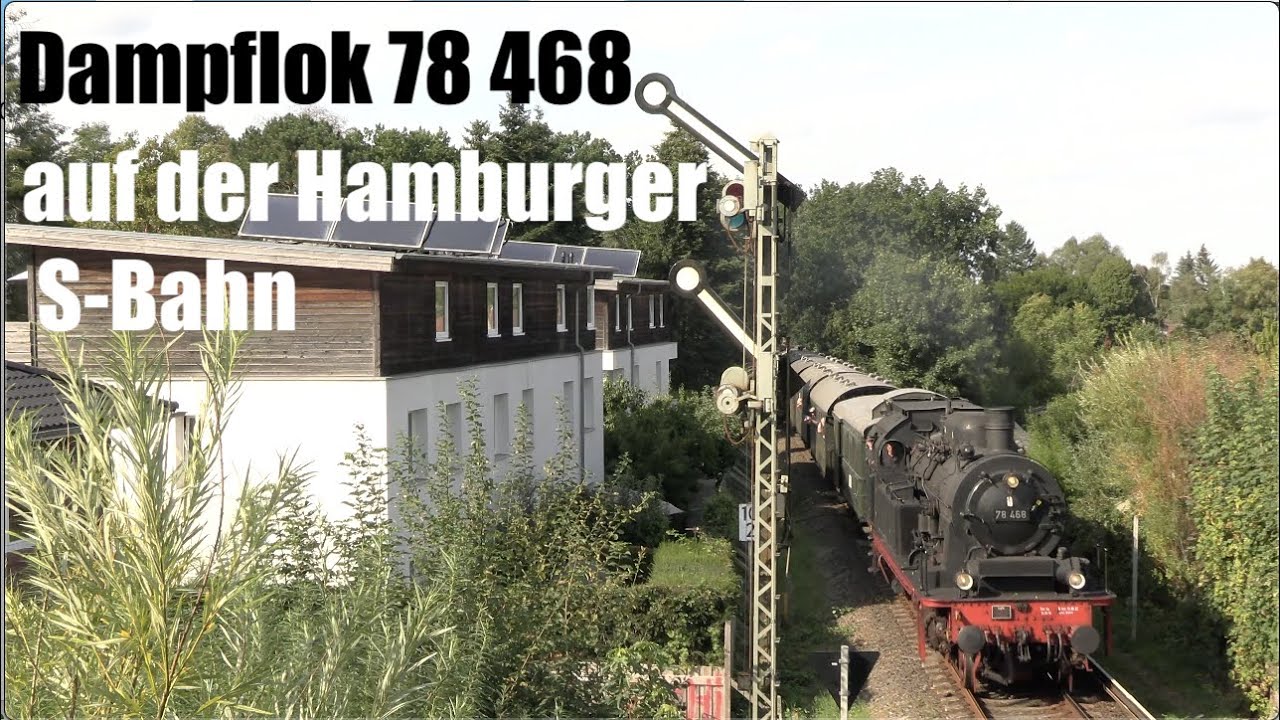 Dampflok 78 468 auf der Hamburger S-Bahn