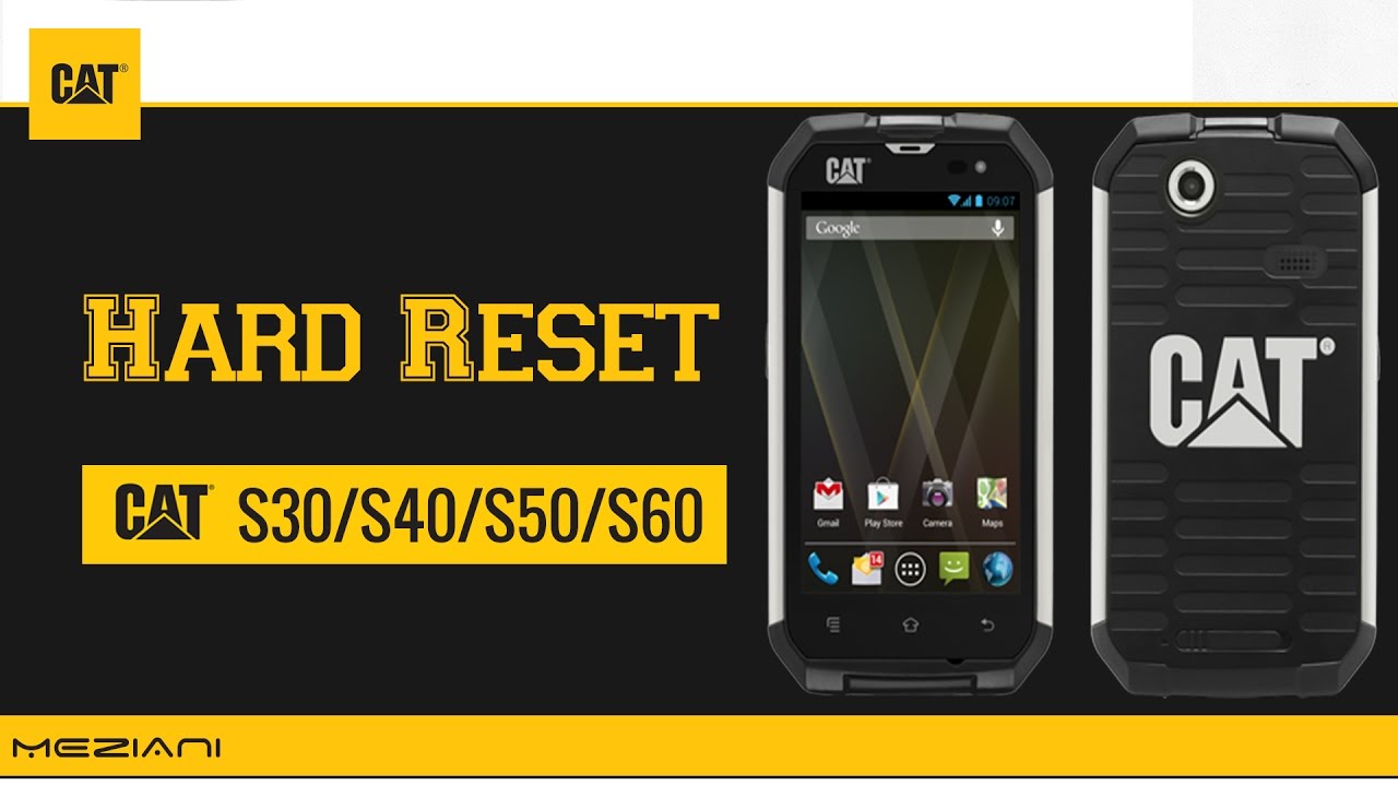 Hard Reset CAT S30, S40, S50 Remove Pattern Lock CATERPILLAR