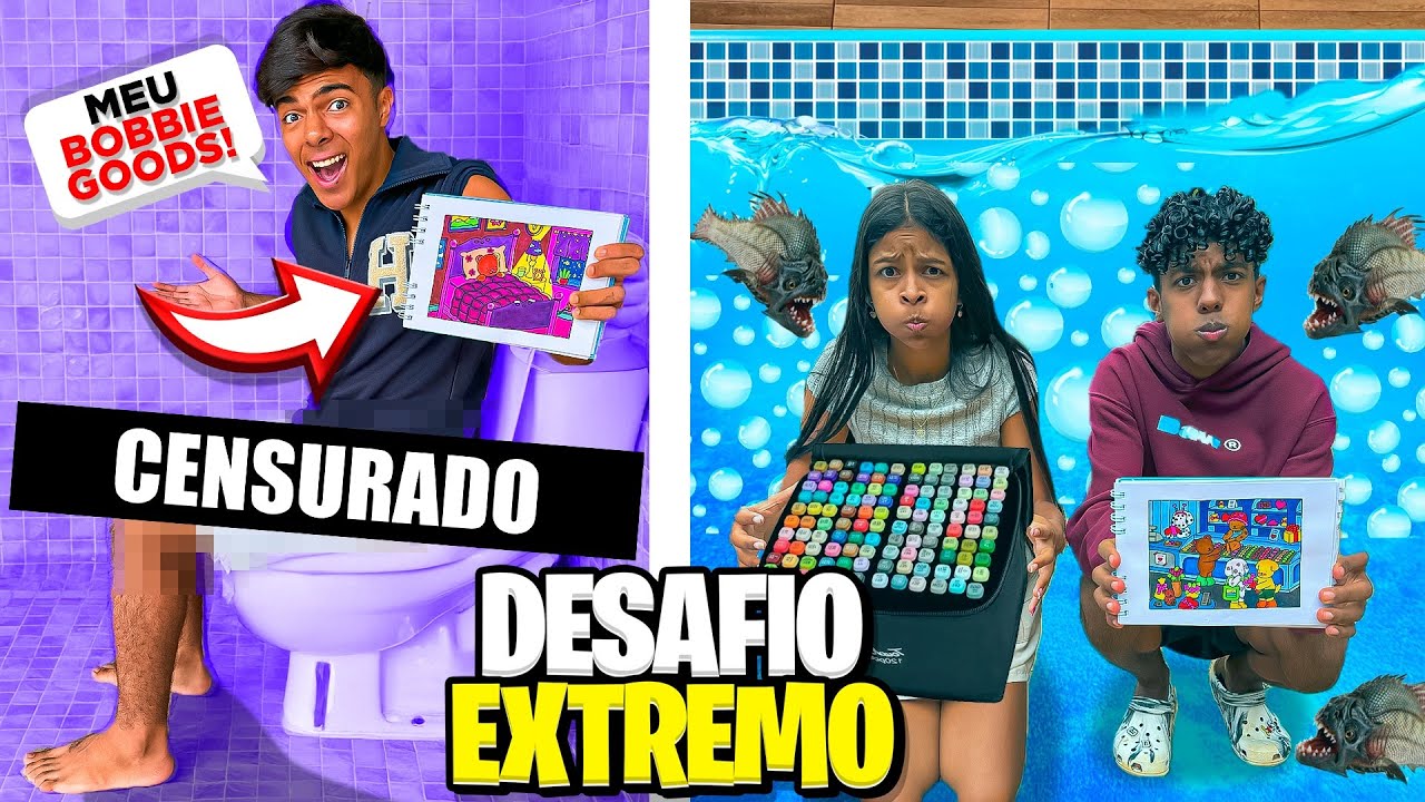 PINTANDO BOBBIE GOOD EM LUGARES BIZARROS!😂 *quem venceu? ESTEVÃO, GABRIEL OU DUDA?