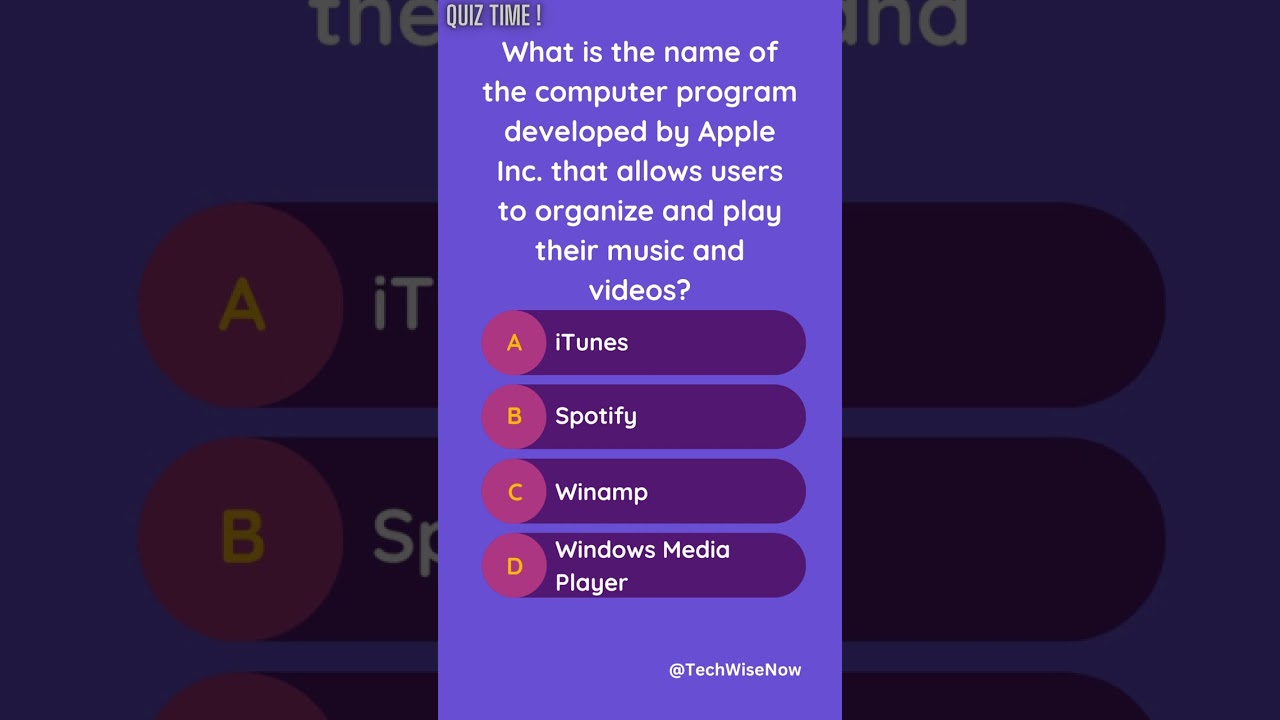 🎵 iTunes: Organize and Play Your Music and Videos #quiz #knowledge