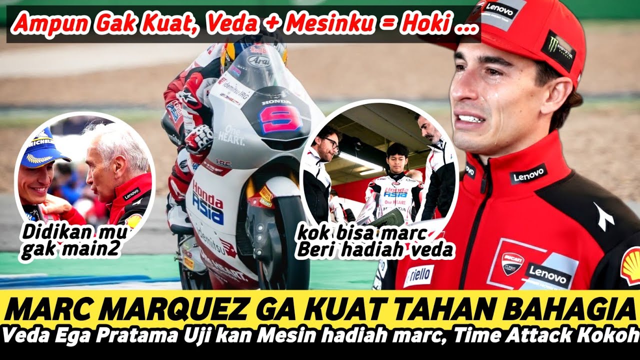 BAHAGIANYA GAK BISA BOHONG!! VEDA SUKSES JOKI MESIN MARC CATAT TIME ATTACK REKOR, tip juara Ditangan
