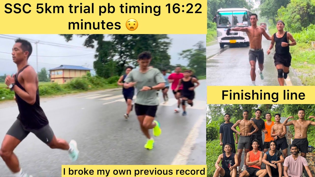 SSC 5km running trial || PB timing 