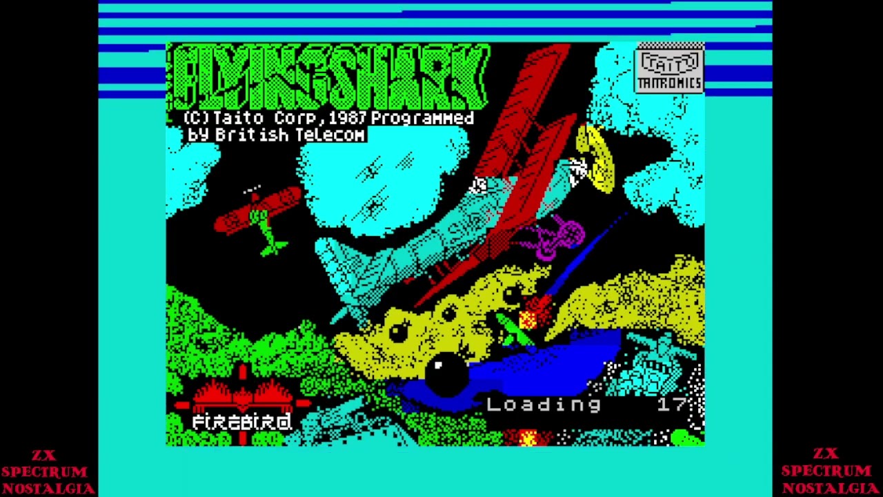 ZX SPECTRUM Loading Flying Shark Firebird Software Ltd (UK) 1987