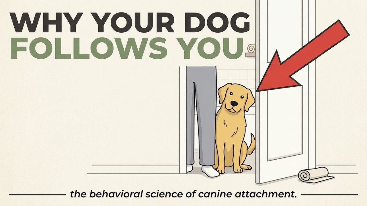 Why Your Dog Follows You to the Bathroom (The Hidden Reason)