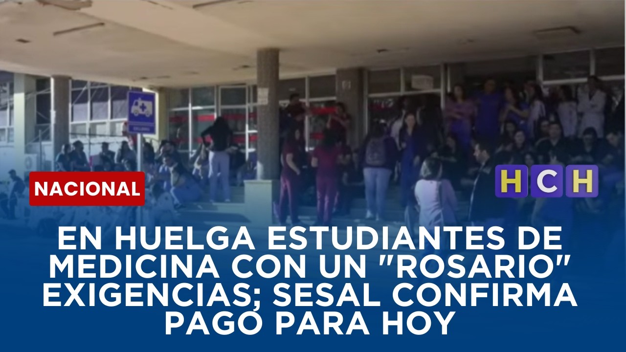 En huelga estudiantes de medicina con un 