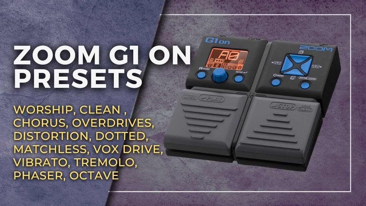 Zoom g1on // Presets - Clean / Lead / Hi Gain / Dotted / Worship / Ambiência / Modulações🔥