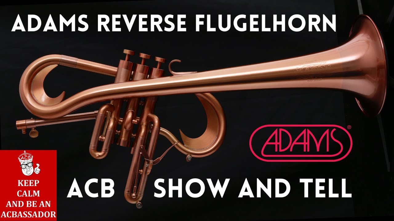 This is a Playable work of Art!  Check out the Adams Reverse Flugelhorn  ACB Show & Tell #flugelhorn