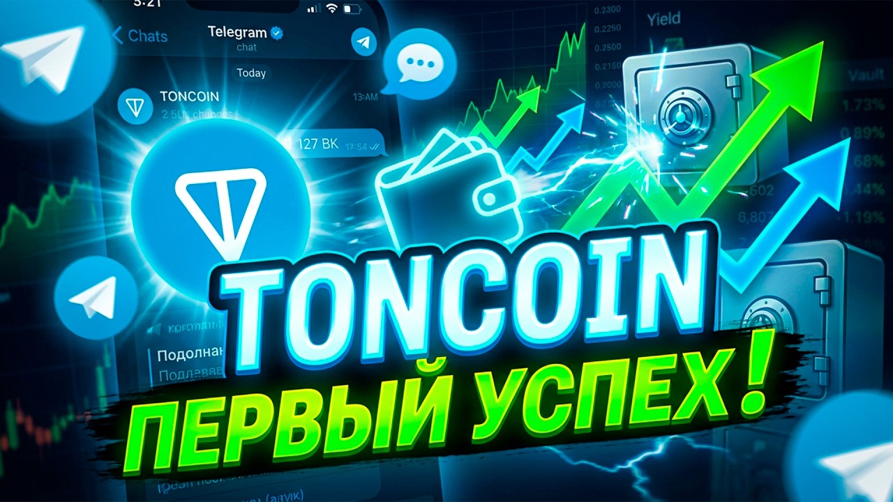 TONCOIN ВЫХОДИТ ЗА РАМКИ ДОЗВОЛЕННОГО! TON Wallet запускает Yield Vaults в Telegram?