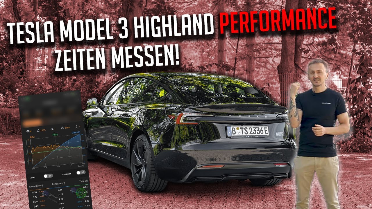 Tesla Model 3 Highland Performance zu langsam? | 100-200 km/h! | lautlos performance