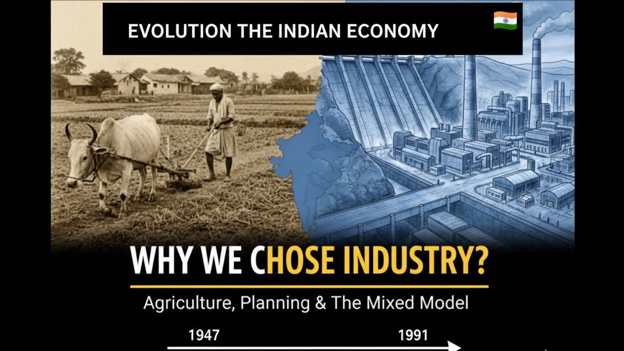Evolution of the Indian Economy |Agriculture, Industry &The Mixed Model Explained-Class 4 Malayalam 