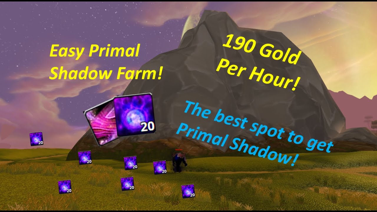 Farming 5 HOURS of PRIMAL SHADOW at Oshu'Gun in Nagrand! | WoW TBC Classic Primal Shadow Gold Farm
