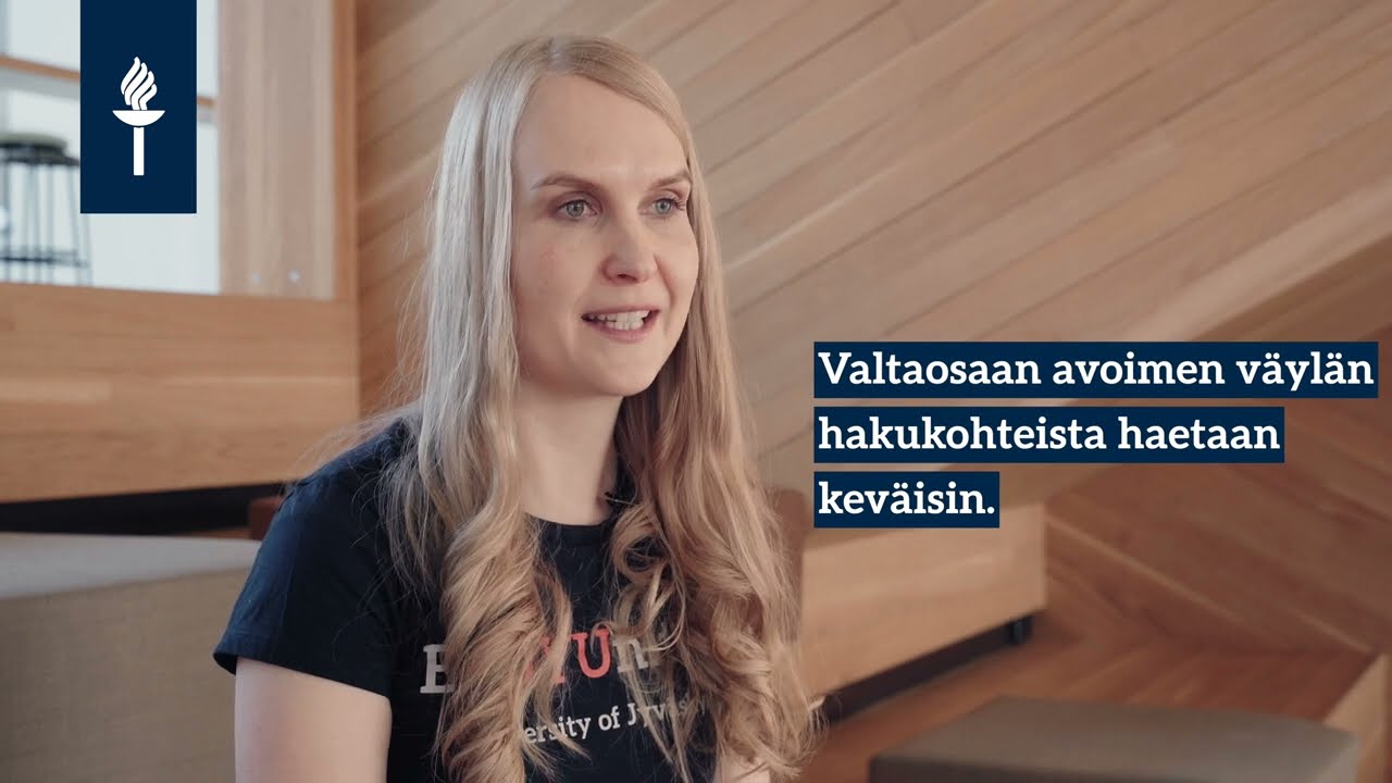 Näin haet avoimen väylältä tutkintokoulutukseen Jyväskylän yliopistoon