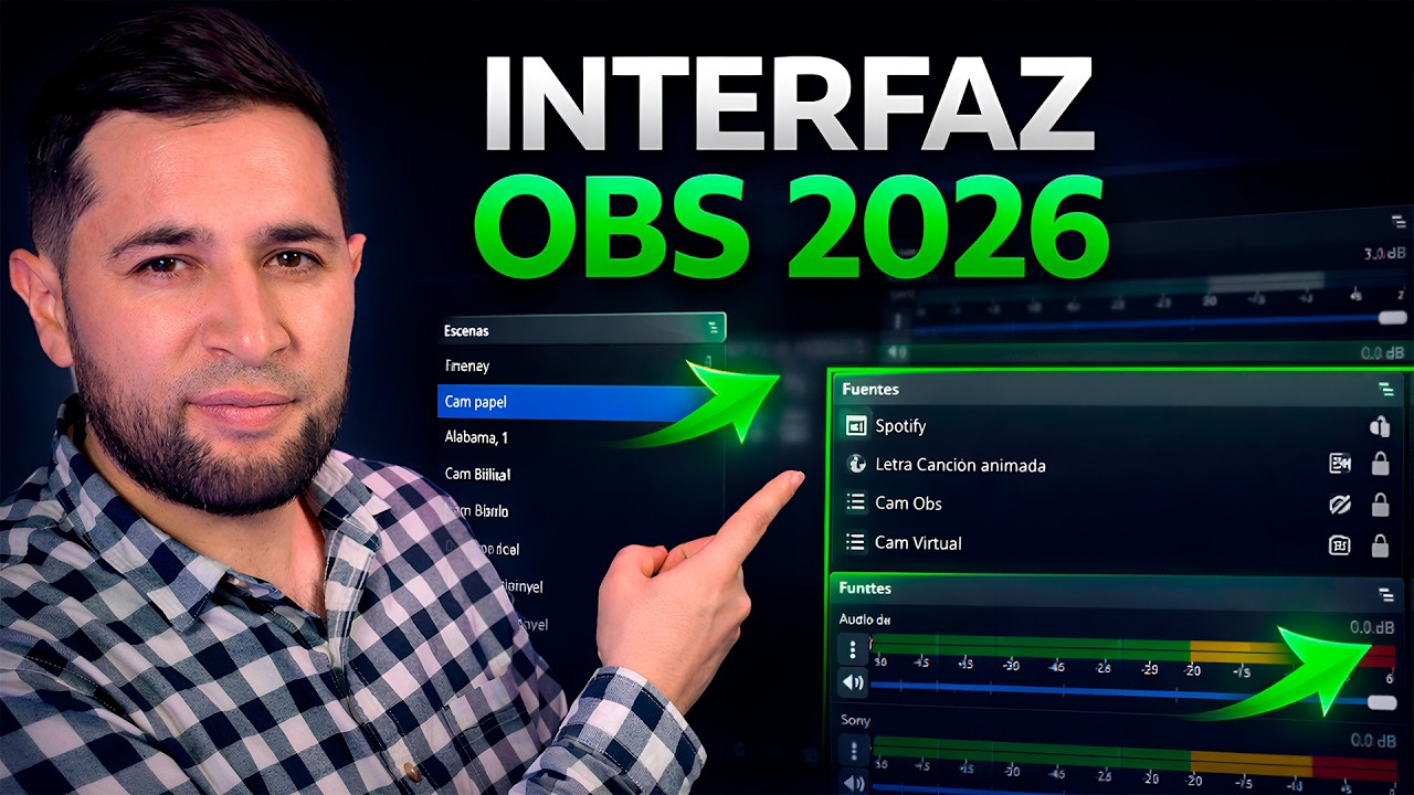 Cómo Entender la Interfaz de OBS Studio en 2026 | Escenas, Fuentes y Perfiles