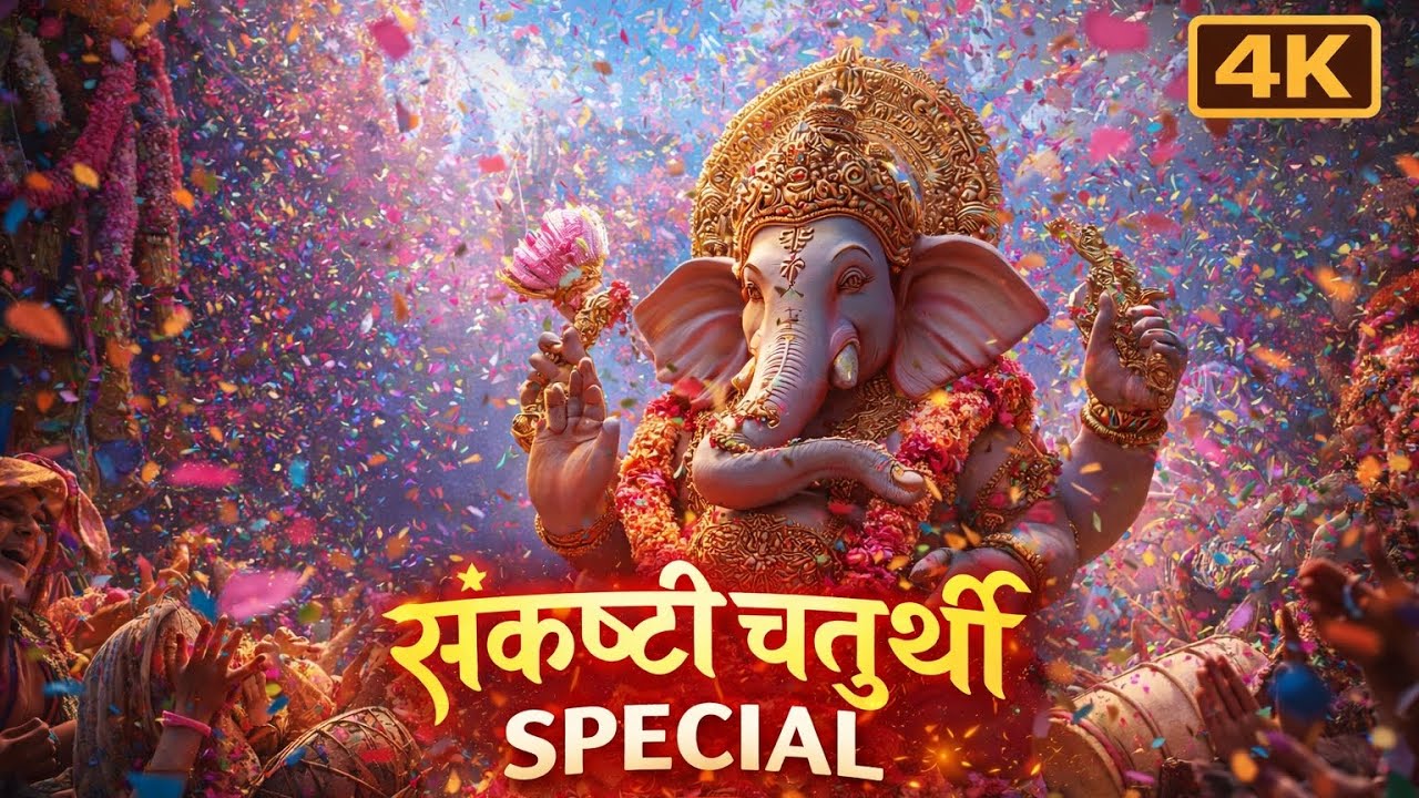 विघ्नहर्ता गणेश 🙏 | संकष्टी चतुर्थी Special Bhajan | Ganpati Bappa Moraya | 4K