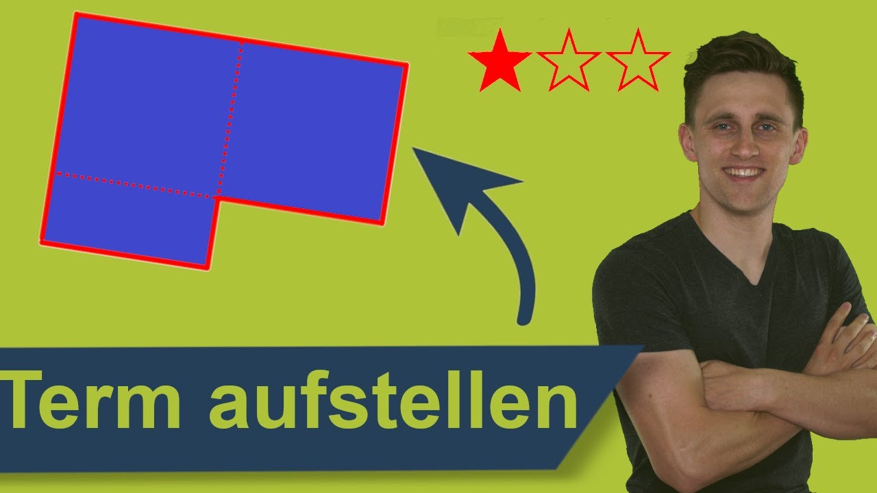 Terme für Flächen und Umfang aufstellen - Aufgabe mit Lösung