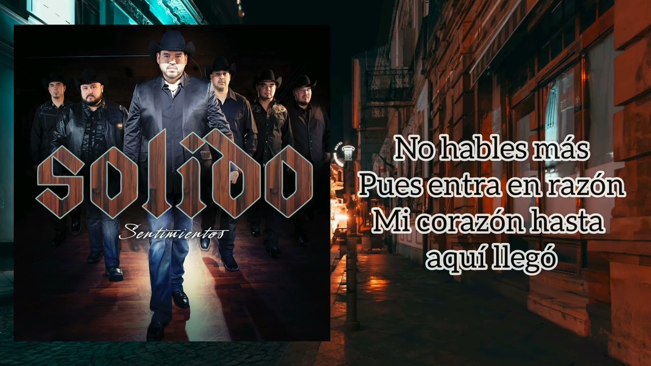 SÓLIDO - NO TE QUIERO COMPARTIDA (LETRA)