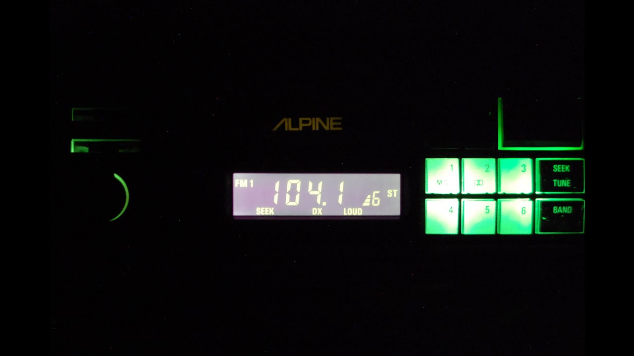 Vintage Alpine 7280L AM/FM cassette car stereo rare old